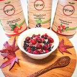 myfruits czarne porzeczki, owoce liofilizowane, 100g, bez dodatków, porzeczki czarne 100%, owoce liofilizowane i suszone do musli lub owsianki... Produkty odwodnione Naty Shop