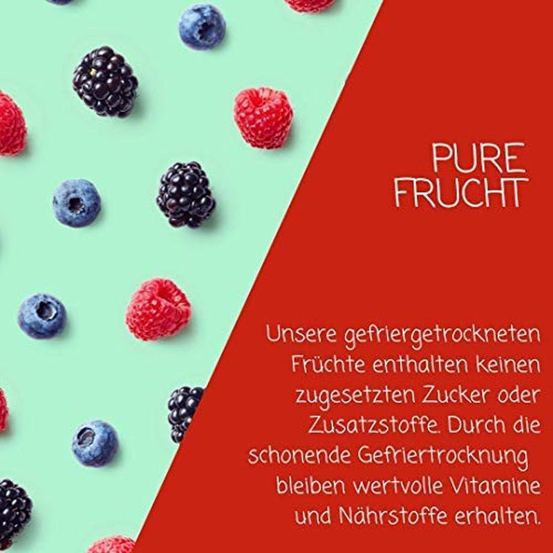 myfruits mieszanka jagodowa 300g, mieszanka owoców liofilizowanych i jagód, bez dodatku cukru, truskawki, maliny, porzeczki czerwone, mieszanka suszonych owoców Produkty odwodnione Naty Shop