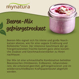 Mynatura Kolorowa mieszanka jagód liofilizowanych I Mieszanka owocowa I Maliny I Czarna porzeczka I Truskawki I Przekąski owocowe I Wegańskie I 350g Produkty suszone Naty Shop