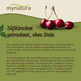 Mynatura słodkie wiśnie suszone bez pestek I Niesłodzone I Owoce suszone I Bez dodatków I Pieczenie I Wiśnie I Przekąska I Muesli I Wegańskie I Torba (1x 1000g) Produkty suszone Naty Shop
