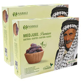 NABALI FAIRKOST FOR ALL Daktyle Medjool Medjoul z Palestyny - 100% naturalne wegańskie aromatyczne tradycyjne świeże i orientalne I bez konserwantów 5 kg (1 opakowanie), Małe/Średnie Produkty suszone Naty Shop 5 kg (opakowanie 2 sztuki) Duże/Jumbo