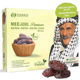 NABALI FAIRKOST FOR ALL Daktyle Medjool Medjoul z Palestyny - 100% naturalne wegańskie aromatyczne tradycyjne świeże i orientalne I bez konserwantów 5 kg (1 opakowanie), Małe/Średnie Produkty suszone Naty Shop 5 kg (1 opakowanie), Małe/Średnie