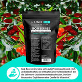 Nature Diet - Jagody Goji 1000 g | Suszone jagody | Zdrowa przekąska Naty Sklep z produktami suszonymi