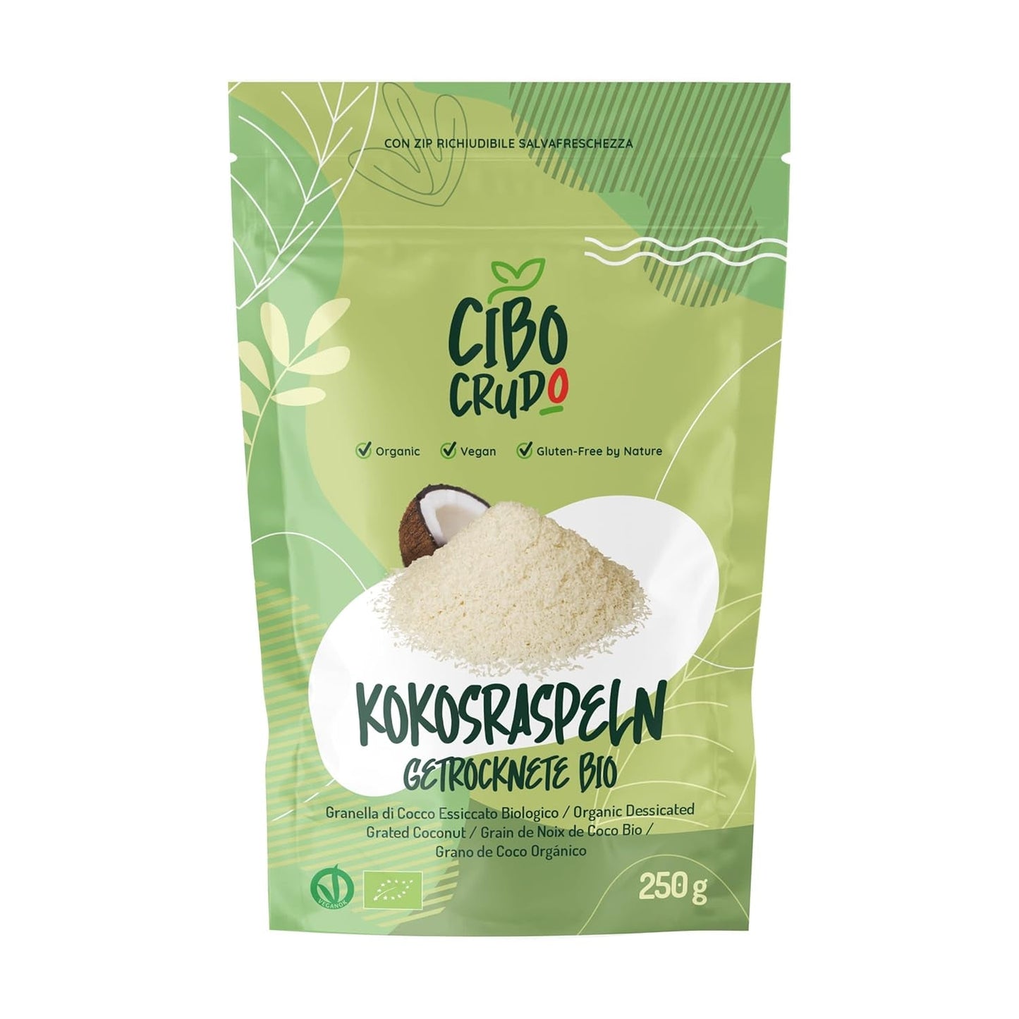 Rozdrobniony organiczny kokos - 200g. Suszone chipsy kokosowe Niesłodzone i suche. Coconut flakes. Suszone na słońcu chipsy kokosowe. Doskonała jako przekąska i do słodkich przepisów. Naty Shop Produkty Suszone 250 G (1 Op.) Tarty Kokos
