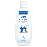 PAEDIPROTECT 2w1 szampon i płyn do mycia dla niemowląt i dzieci 200 ml, delikatne oczyszczanie i włosy bez perfum i mikroplastików, żel pod prysznic nawilża suchą i wrażliwą skórę, także dla dorosłych Dzieci - Kąpiel i pielęgnacja Naty Shop White 200 Ml (1 opakowanie)