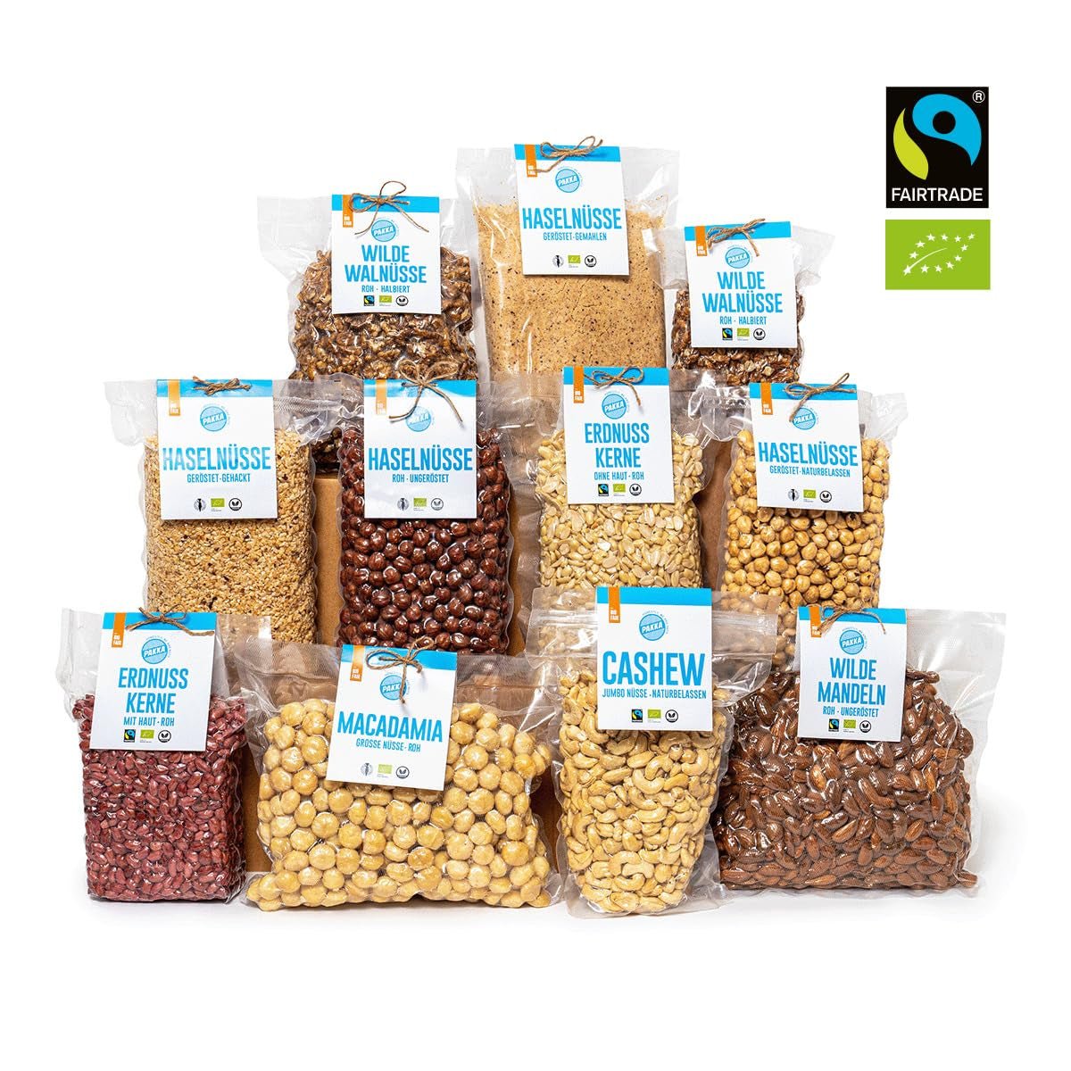 PAKKA organiczne kawałki ananasa i Fair Trade 1kg, suszony ananas organiczny i Fair Trade, niesłodzony, niesiarkowany, wyprodukowany i napełniony bezpośrednio przez producenta w Kolumbii, wegański 1000g Produkty suszone Naty Shop