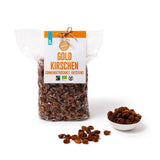 PAKKA - Organiczne suszone na słońcu złote wiśnie Fairtrade 500g, dziko zbierane wiśnie żółte, bez pestek, niesłodzone, bezpośrednio od drobnych rolników w Samarkandzie, Uzbekistan, wegańskie, 500g (1 opakowanie) Naty Shop Produkty suszone Wariant 1: 500 G (1 opakowanie)