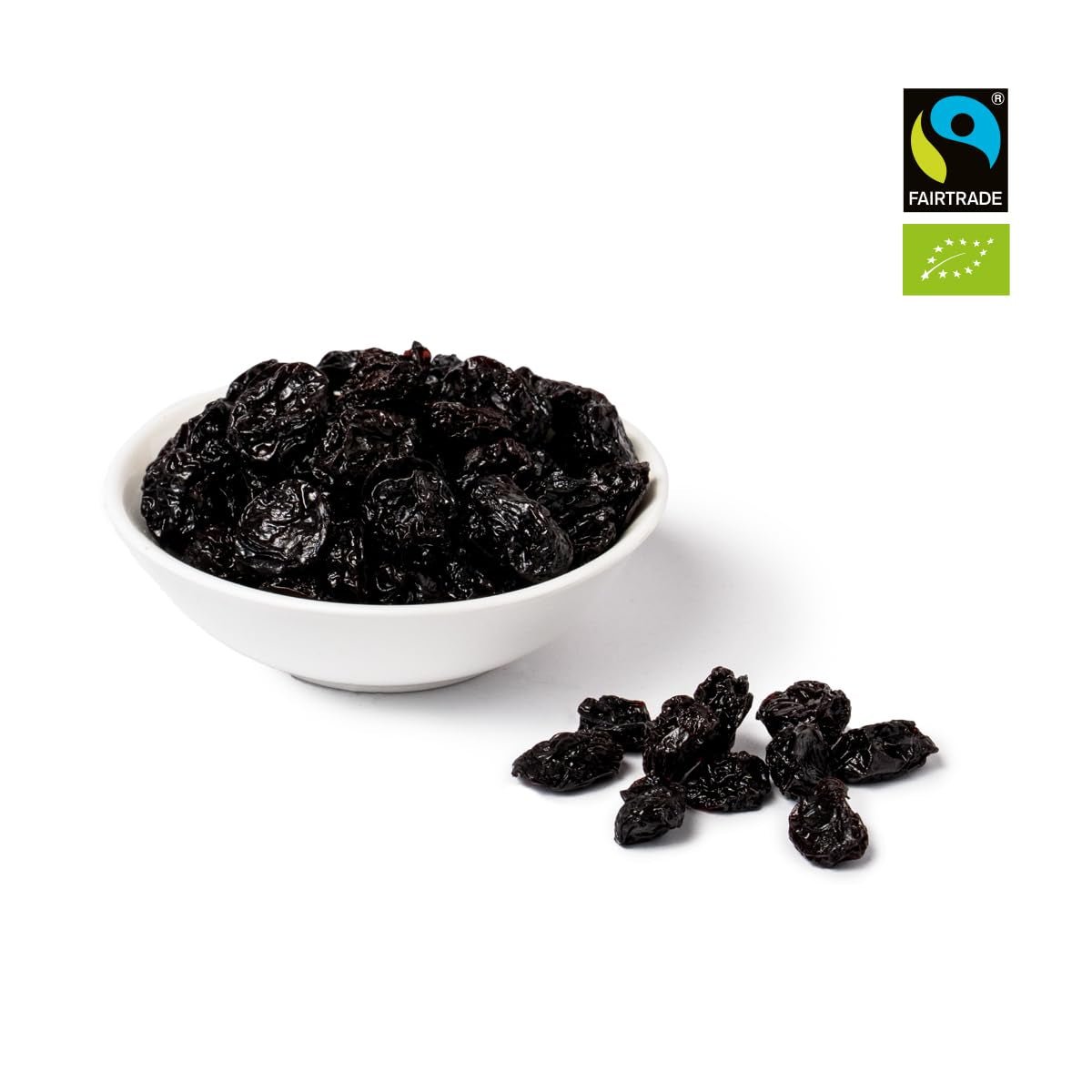PAKKA - Suszone na słońcu organiczne wiśnie Fairtrade 750g, Dziko zebrane organiczne wiśnie, niesłodzone, niesłodzone bezpośrednio od drobnych rolników w Samarkandzie, Uzbekistan, Wegańskie, 750g Naty Shop Produkty suszone