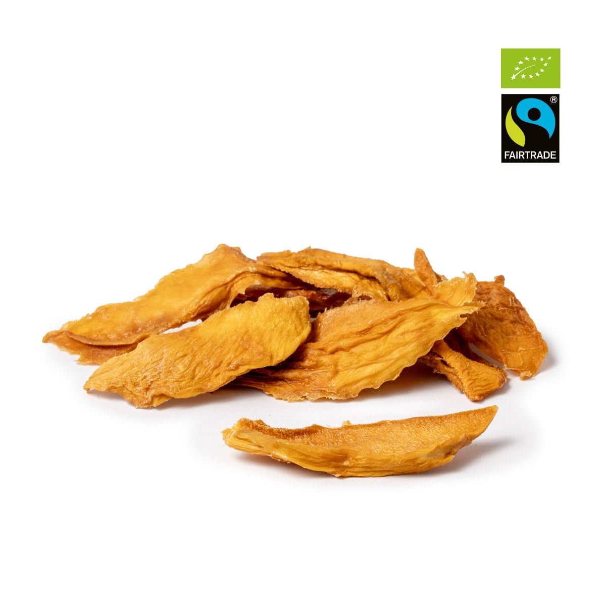 PAKKA organiczne mango Fair Trade 1kg, organiczne i fair suszone kawałki mango, niesłodzone, niesiarkowane, wyprodukowane i napełnione bezpośrednio przez producenta w Kolumbii, wegańskie 1kg (1 opakowanie) Produkty suszone Naty Shop