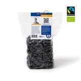 PAKKA - Organiczne rodzynki Fairtrade Black Beauty 600gr, organiczne, bezpestkowe, czarne winogrona, suszone na słońcu, bezolejowe, bardzo lepkie, niesiarkowane, bezpośrednio od drobnych rolników w Samarkandzie w Uzbekistanie Produkty suszone Naty Shop