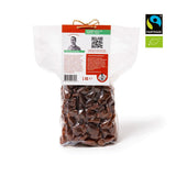 PAKKA - Ekologiczne rodzynki Fairtrade Jumbo Manucca 1kg z 2 - 3 chrupiącymi nasionami, suszone na słońcu winogrona Manucca, bezolejowe, bardzo lepkie, niesiarkowane, od drobnych rolników z Samarkandy Uzbekistan 1000g Produkty suszone Naty Shop