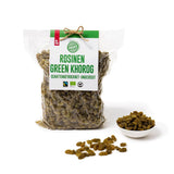 PAKKA - Organiczne Rodzynki Fairtrade Green Khorog 750g, organiczne i Fairtrade, bez pestek, suszone w cieniu, bezolejowe, bardzo lepkie, bezpośrednio od drobnych rolników w Samarkandzie w Uzbekistanie, wegańskie, 750g Naty Shop Produkty Odwodnione Wariant 1: 750 G (1 opakowanie)