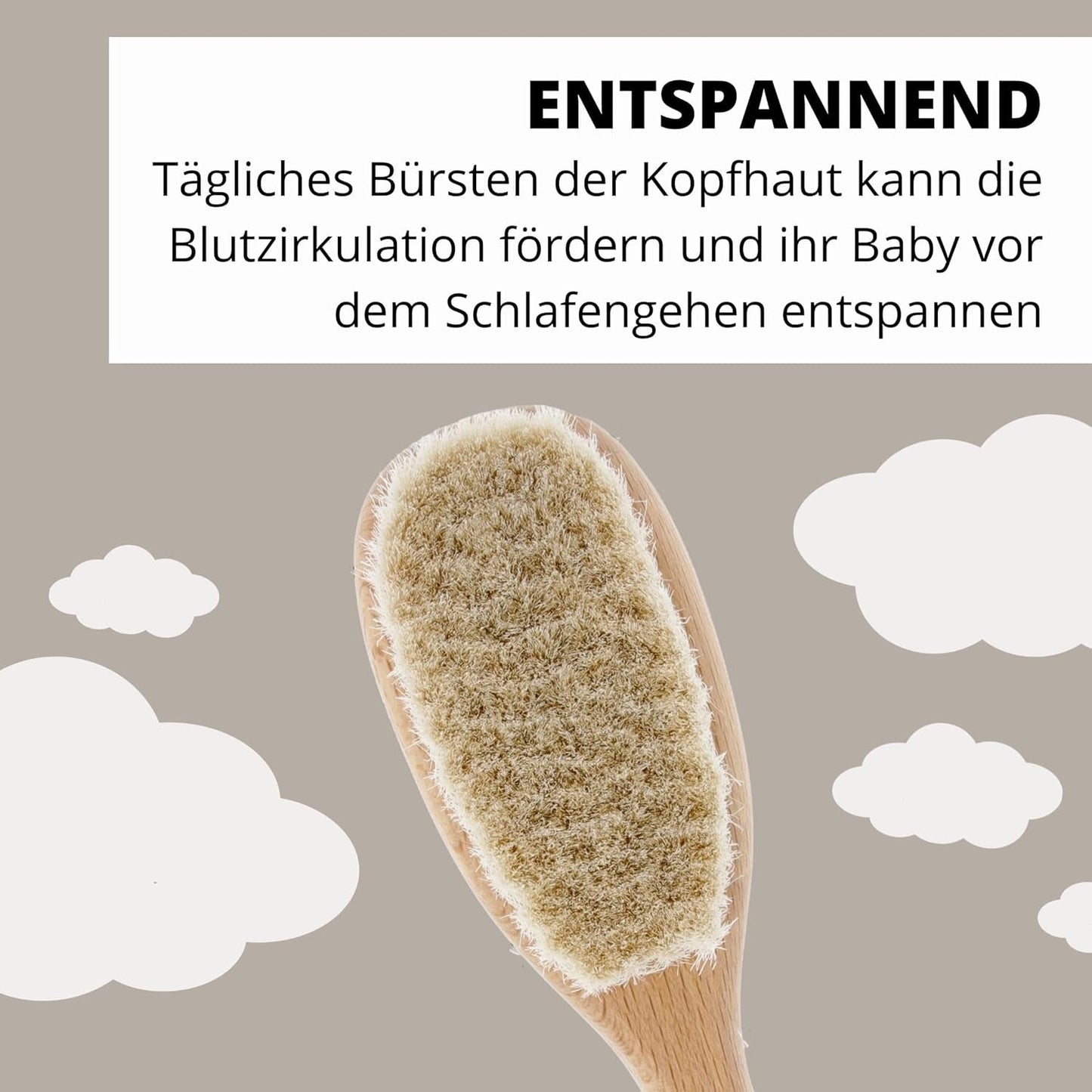 PARSA Beauty szczotka do włosów dla dzieci z kozim włosiem - szczotka do włosów dla dzieci z drewna bukowego z certyfikatem FSC® - szczotka do pielęgnacji delikatnych włosów dziecka - szczotka dla niemowląt Dzieci - Kąpiel i pielęgnacja skóry Naty Shop