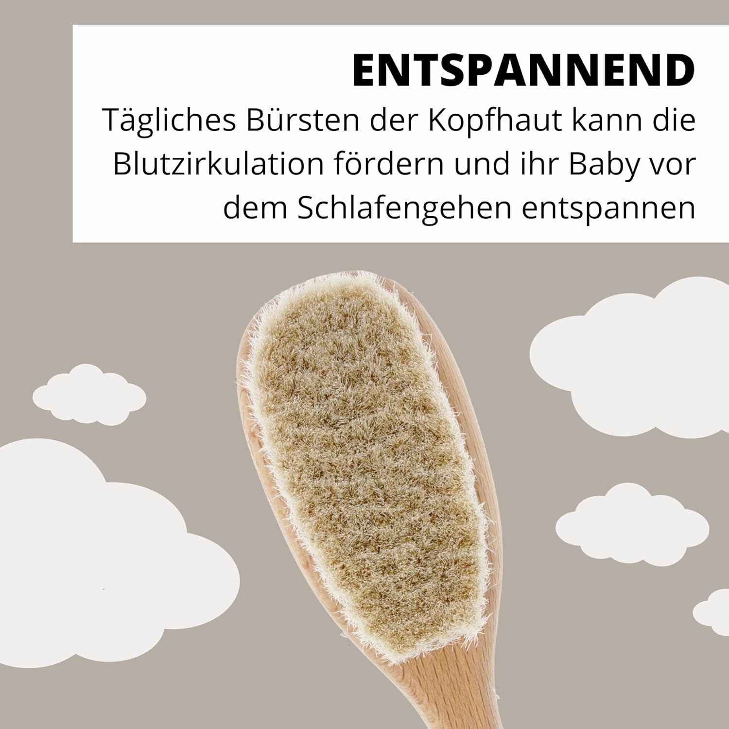 PARSA Beauty szczotka do włosów dla dzieci z kozim włosiem - szczotka do włosów dla dzieci z drewna bukowego z certyfikatem FSC® - szczotka do pielęgnacji delikatnych włosów dziecka - szczotka dla niemowląt Dzieci - Kąpiel i pielęgnacja skóry Naty Shop