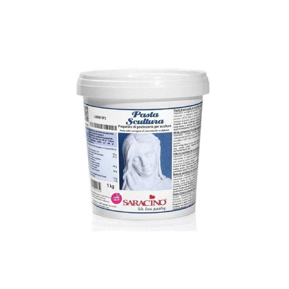 Pasta rzeźbiarska Saracino - modelujący zamiennik czekolady do dekoracji 1 kg Made In Italy Pasta cukrowa Naty Shop Domyślny tytuł