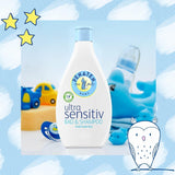 PENATEN Ultra Sensitive Kąpiel i Szampon (400 ml), wyjątkowo delikatny płyn do kąpieli i szampon dla bardzo wrażliwej skóry niemowląt ze skłonnością do neurodermitów, bezzapachowy i barwnikowy żel pod prysznic i szampon do włosów Dzieci - Kąpiel i pielęgnacja Naty Shop