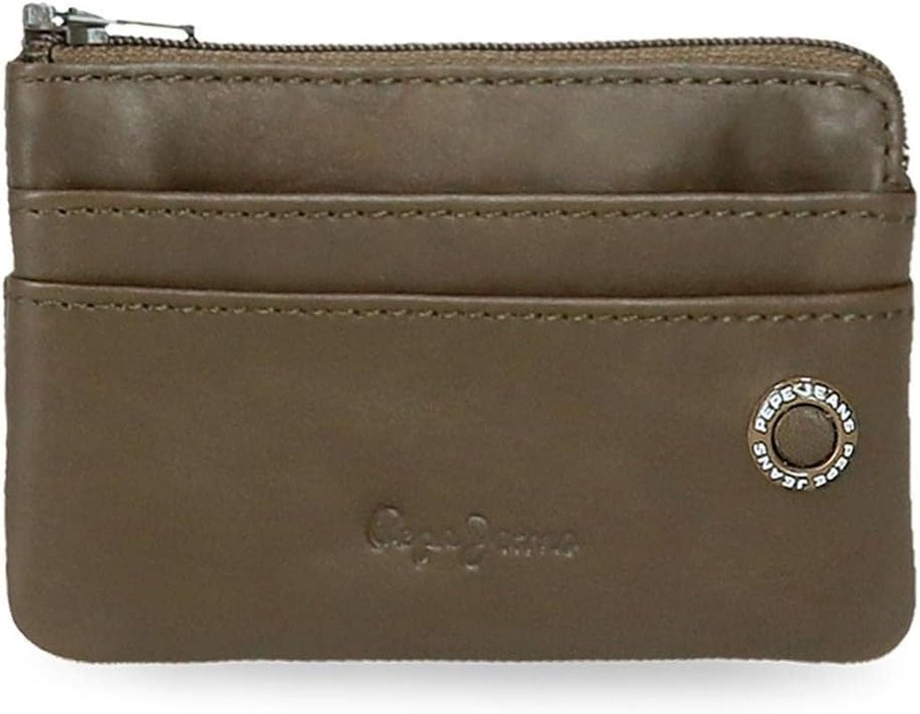 Pepe Jeans adge Portfel męski Naty Shop Portfel w kolorze khaki z naszywką