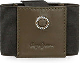 Pepe Jeans adge Portfel męski Naty Shop Khaki Etui na karty wykonane z gumy