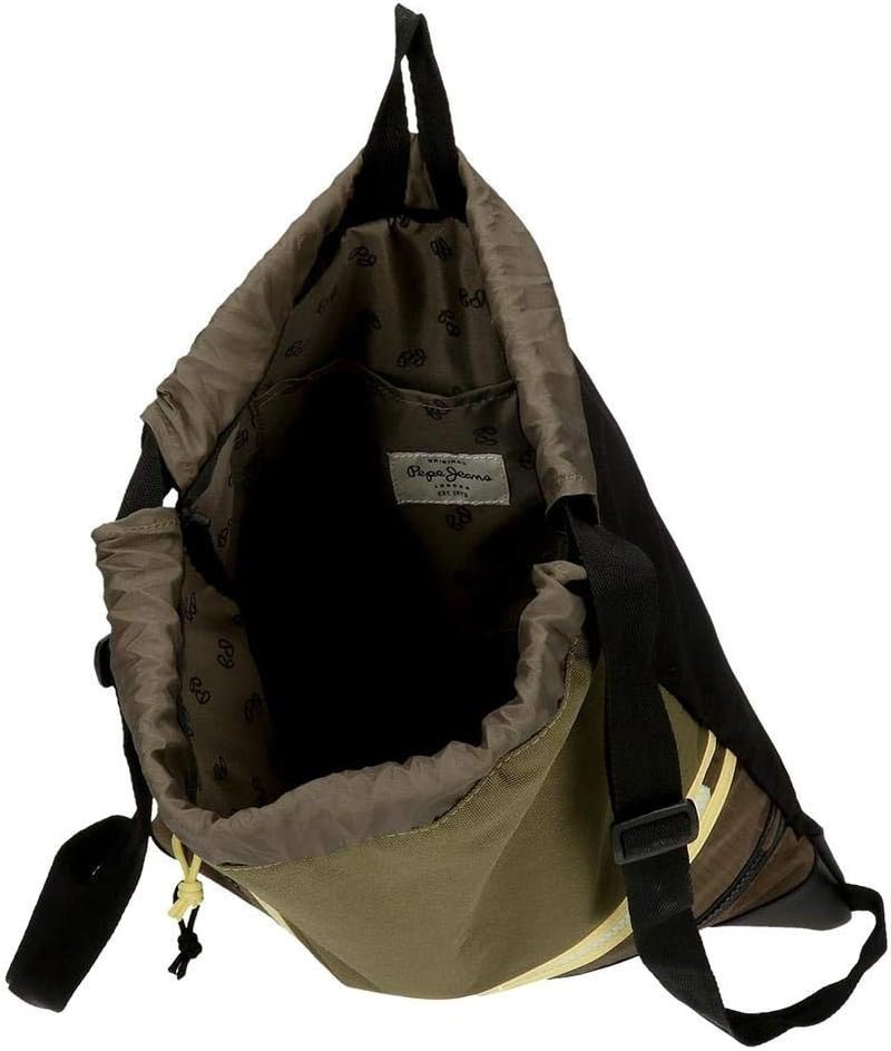 Pepe Jeans Caden Torba gimnastyczna Zielona 35x46 cm Poliester Plecaki i torby premium Naty Shop