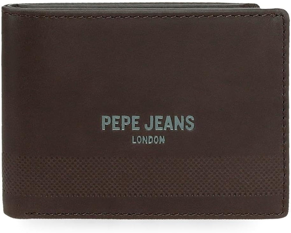 Pepe Jeans Głębokie portfele, torebki, portfele, codzienna sztuczna skóra. Z portfela damskiego Joumma Bags Naty Shop Brązowy poziomy portfel