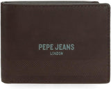 Pepe Jeans Głębokie portfele, torebki, portfele, codzienna sztuczna skóra. Z portfela damskiego Joumma Bags Naty Shop Brązowy poziomy portfel