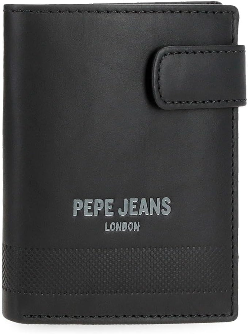 Pepe Jeans Głębokie portfele, torebki, portfele, codzienna sztuczna skóra. Z Joumma Bags Naty Shop Portfel damski Czarny portfel Click