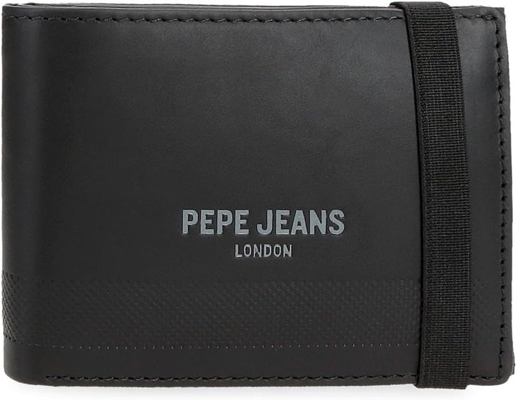 Pepe Jeans Głębokie portfele, torebki, portfele, codzienna sztuczna skóra. Z portfela damskiego Joumma Bags Naty Shop Czarny portfel