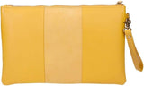 Podwójny portfel Pepe Jeans Żółta torba 27x17x2 cm Portfel skórzany damski Naty Shop