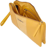 Podwójny portfel Pepe Jeans Żółta torba 27x17x2 cm Portfel skórzany damski Naty Shop