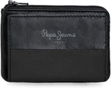 Pepe Jeans Joumma Torby Podwójna torebka, czarna, 11 x 7 x 1,5 cm, skóra, czarna, jeden rozmiar, portfel Portfel męski Naty Shop Domyślny tytuł