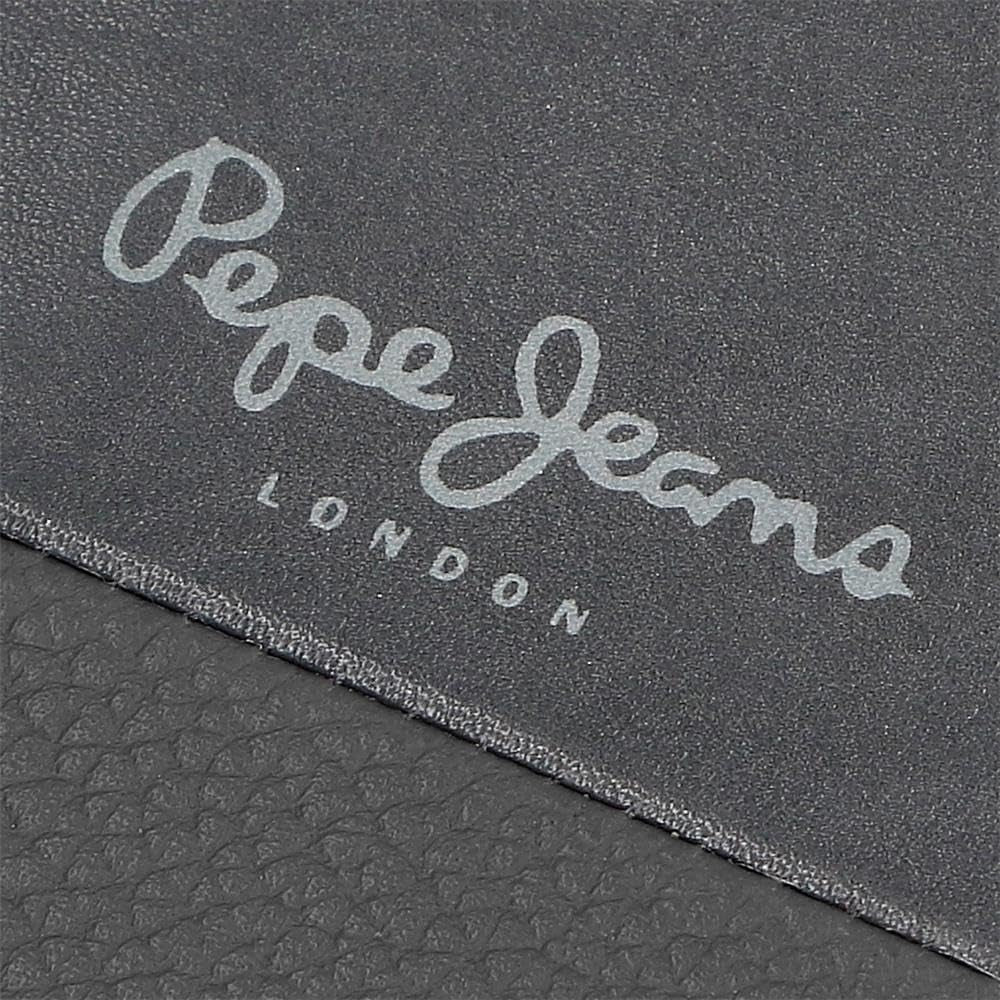 Pepe Jeans Joumma Torby Podwójna torebka, czarna, 11 x 7 x 1,5 cm, skóra, czarna, jeden rozmiar, portfel Portfel męski Naty Shop