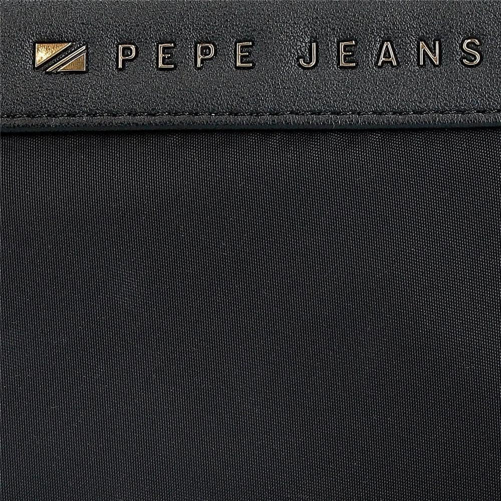 Pepe jeans Joumma Bags Morgan plecak na co dzień, torby podróżne, beżowy i czarny, sztuczna skóra dla kobiet, czarny, rozmiar uniwersalny, torebka Portfel Damski Naty Shop