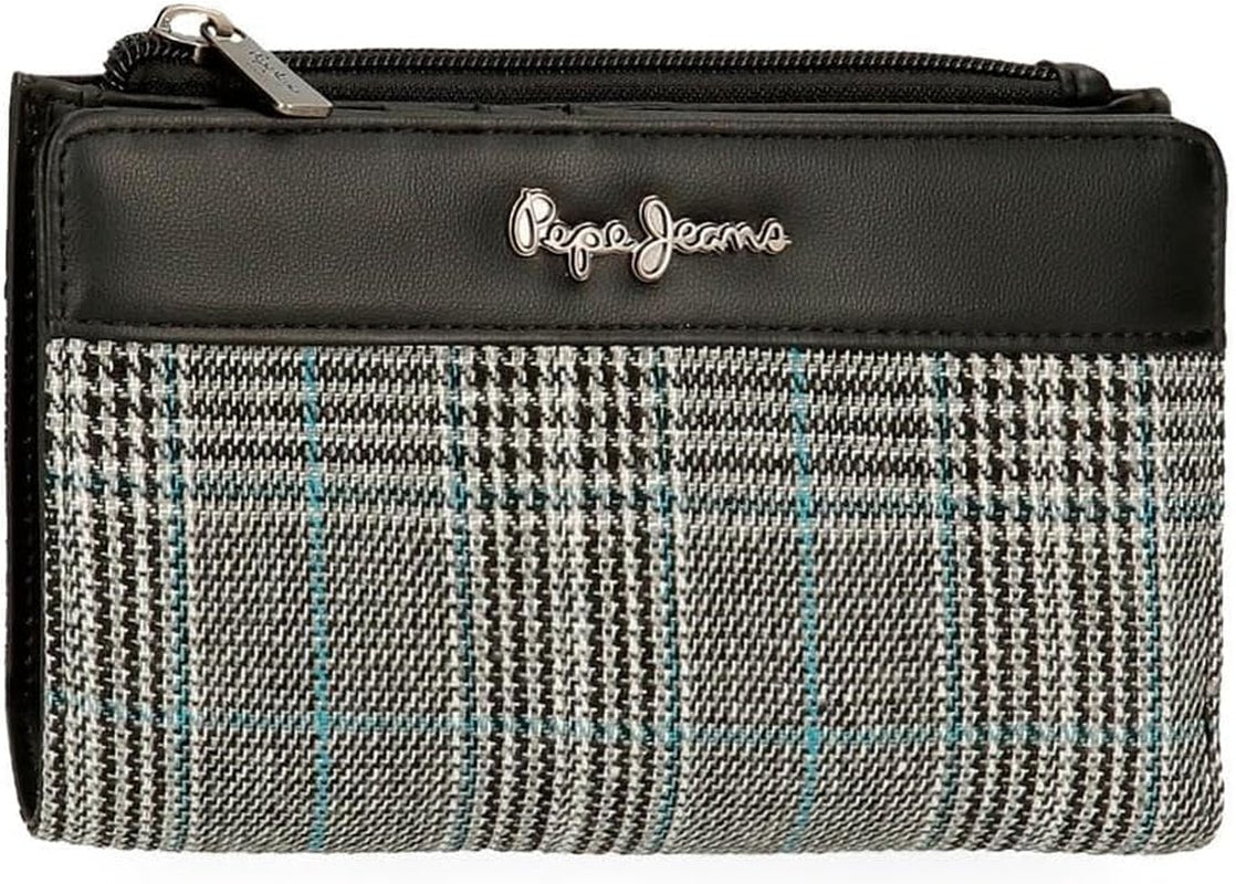Koszulka damska Pepe Jeans Kendra, czarna, jeden rozmiar, mała torba na ramię Torby damskie Naty Shop Podwójny portfel