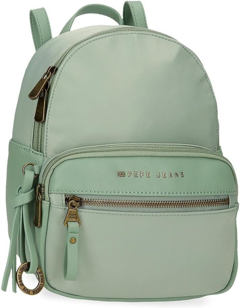 Pepe Jeans Morgan Plecaki na co dzień Torby podróżne Beżowy czarny Faux Leather Dla kobiet By Joumma Torby Walizki i podróże Naty Shop Zielony plecak 25