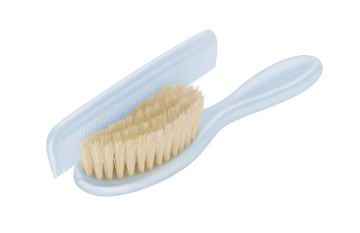 Grzebień i szczotka Rotho Babydesign, włosie naturalne, od 0 miesiąca, TOP/Bella Bambina, Babybleu Perl (jasnoniebieski), 20059010301 Dzieci - Kąpiel i pielęgnacja skóry Naty Shop