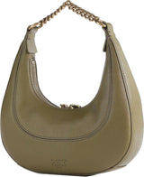 Torebki damskie Pinko BRIOCHE HOBO Mini KALB MORB, V62q_Green Thread-Antique Gold Naty Shop
