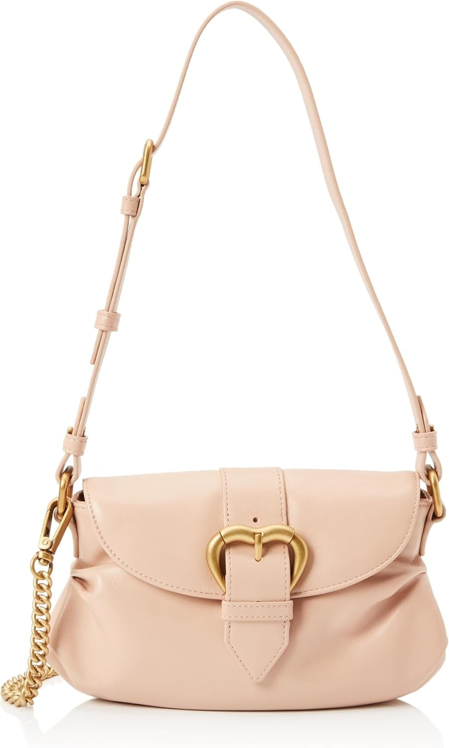 Pinko Damska torebka na ramię Jolene Mini Crystal na łydkę, O81m_Chocolate Gold Torby damskie Naty Shop Domyślny tytuł