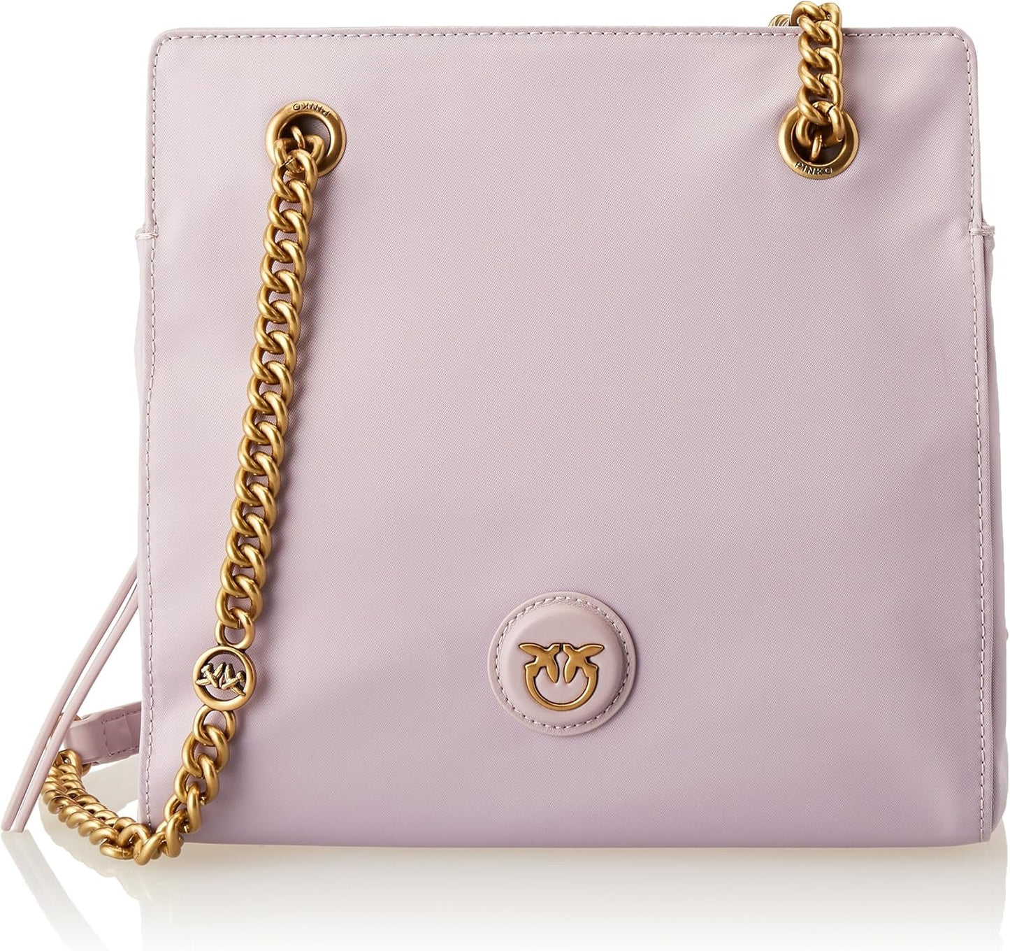 Damska torba na zakupy Pinko z recyklingu RECYCELTES Nylon + torby damskie Naty Shop Y48Q_Tulipano Viola-Antque Gold