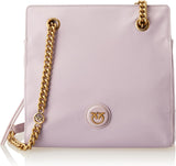 Damska torba na zakupy Pinko z recyklingu RECYCELTES Nylon + torby damskie Naty Shop Y48Q_Tulipano Viola-Antque Gold