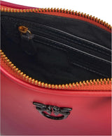 Pinko Half Moon mini skórzana torba w gradientowym kolorze, ya4l_Mult.fuchsia, pomarańczowo-czarna Torby damskie Naty Shop
