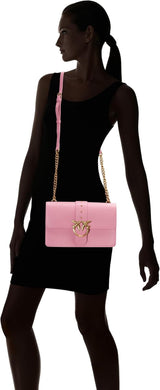 Pinko Ladies Love One Classic Cl Cielęca jedwabna torba damska Torby Naty Shop