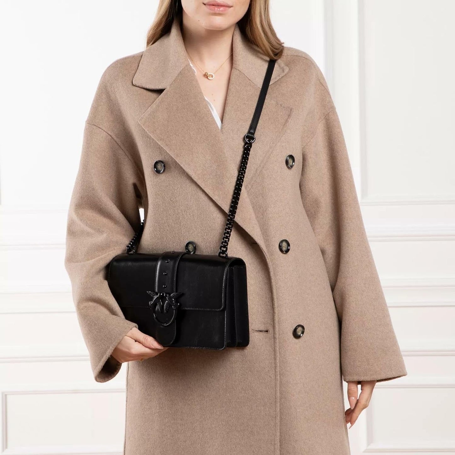 Pinko Ladies Love One Classic Cl Naplack Color Block Torby damskie Torby Naty Shop