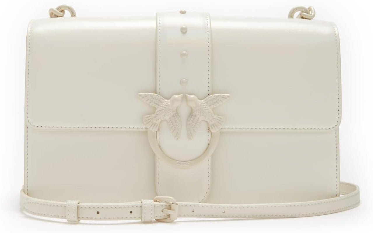 Pinko Ladies Love One Classic Cl Naplack Color Block Torba damska Torby Naty Shop Z14B_White + biały color block