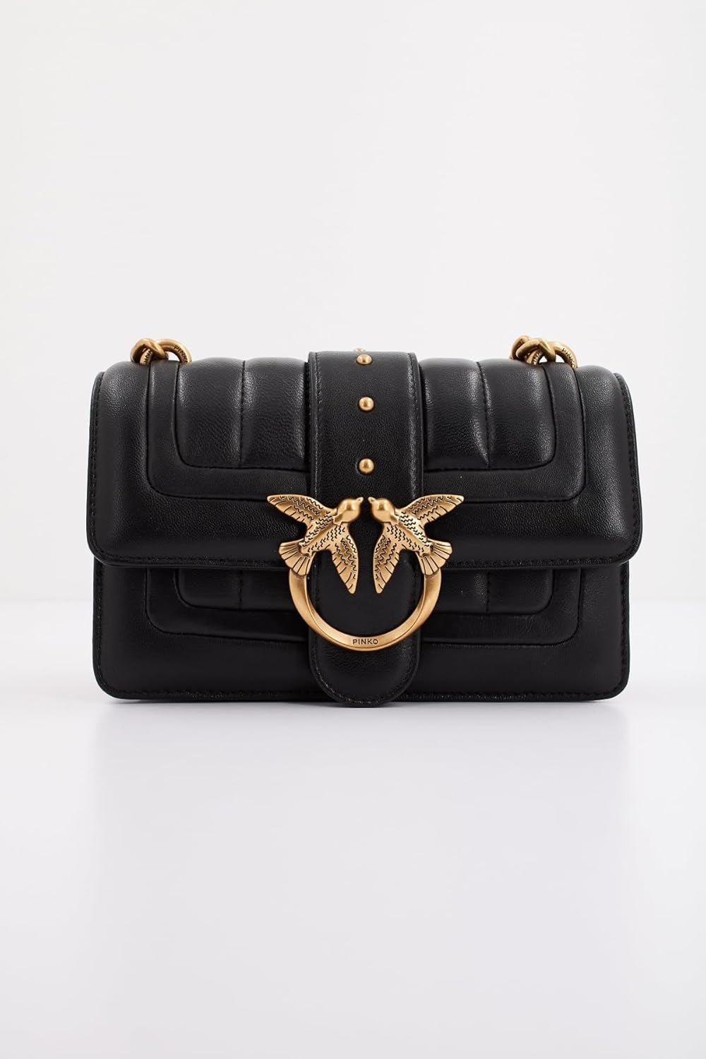 Pinko Ladies Love One Mini Cl Jednostronna pikowana torba z owczą linią Nappa Torby damskie Naty Shop