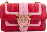 Pinko Ladies Love One Mini Cl jednostronnie owcza linia Nappa Line pikowana torba damska torby Naty Shop Rn4Q_red/pink-antic gold
