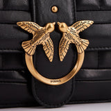 Pinko Ladies Love One Mini Cl Jednostronna pikowana torba z owczą linią Nappa Torby damskie Naty Shop