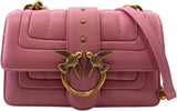 Pinko Ladies Love One Mini Cl jednostronnie owca z linii Nappa pikowana torba torebki damskie Naty Shop P31Q_Marine antyczne złoto