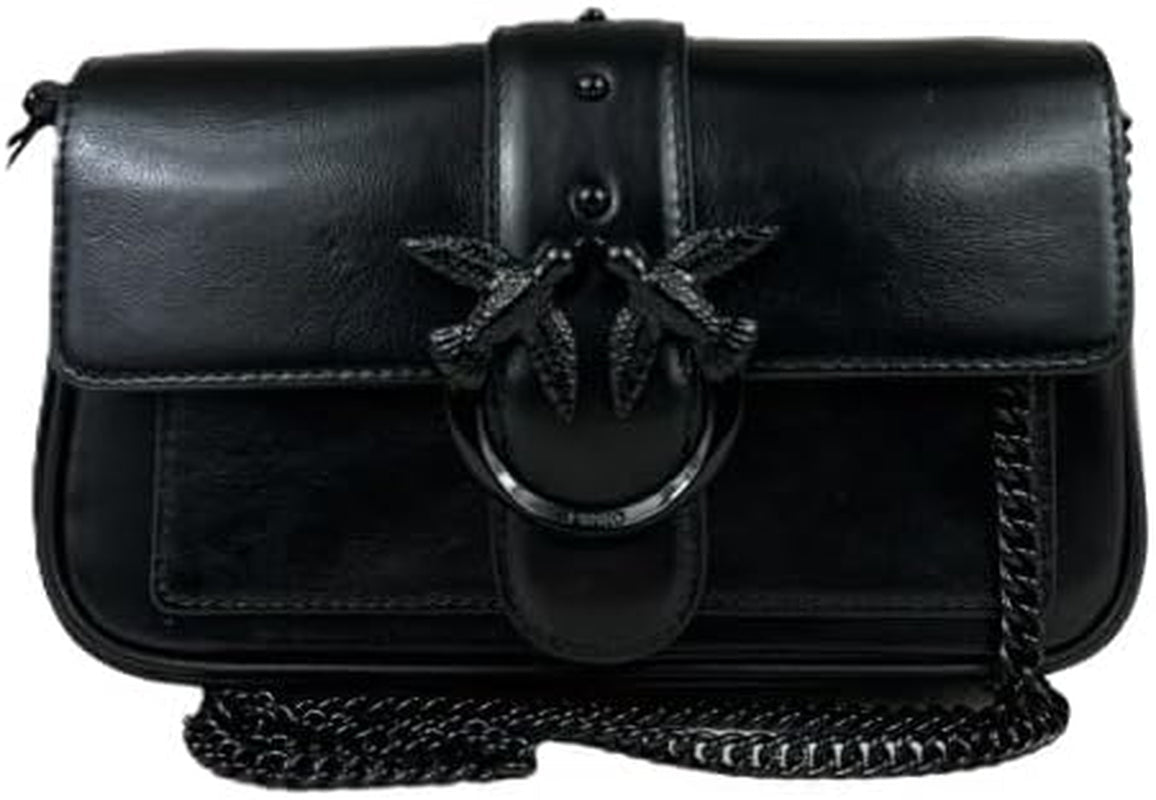 Pinko Ladies Love Jedna kieszeń C Naplack Color Block Torby damskie Torby Naty Shop Z99B_B Czarny Sedan Block Color