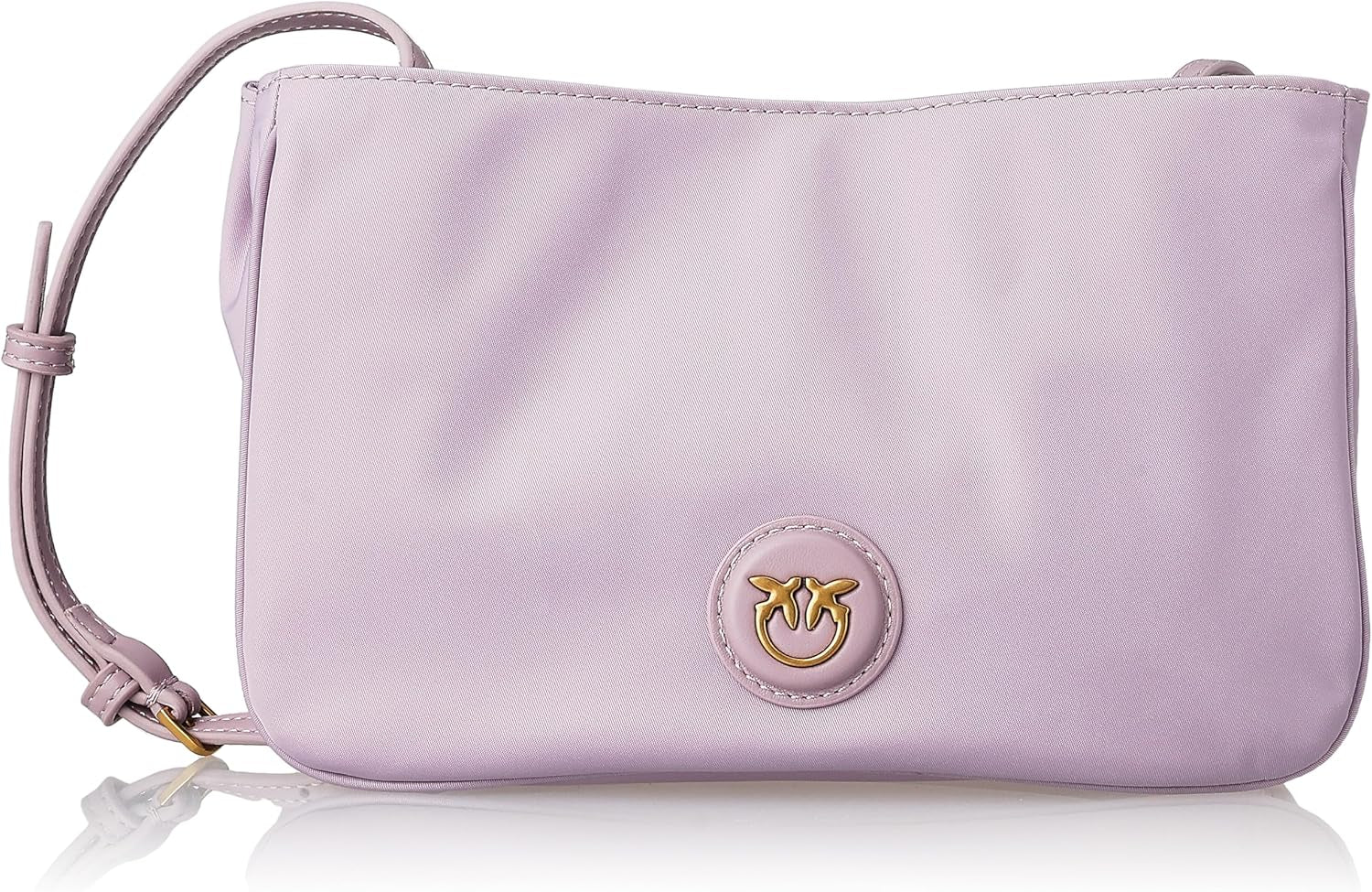 Pinko Ladies Recycled Gate Płaskie POZIOME POWTARZANE Torby damskie Naty Shop Y48Q_Tulipano Viola-Antque Gold