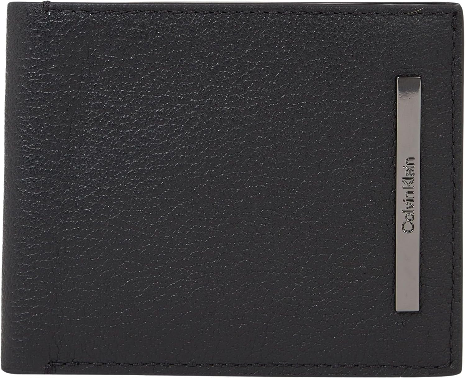 Portfel męski Calvin Klein Modern Bar Bifold Leather, czarny (Ck Black), uniwersalny portfel męski Naty Shop Default Title